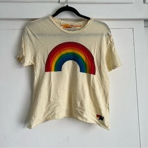Aviator Nation Rainbow Boyfriend Tee